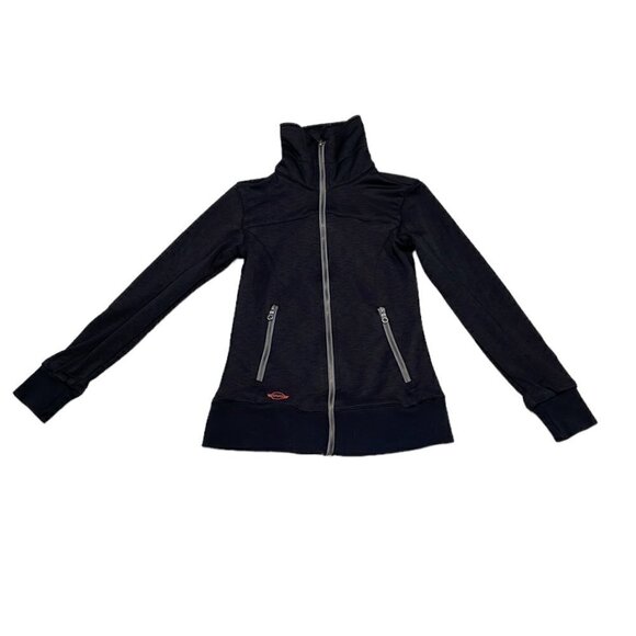 SIMS Jacket Sweatshirt Black Zip Up Size Small S - Picture 4 of 17